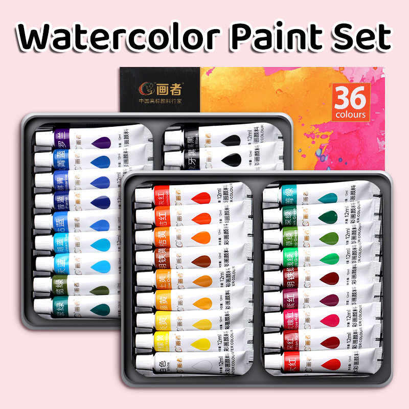 Art Craft Easy With Paper - 36 Renk Suluboya Boya Seti, Her