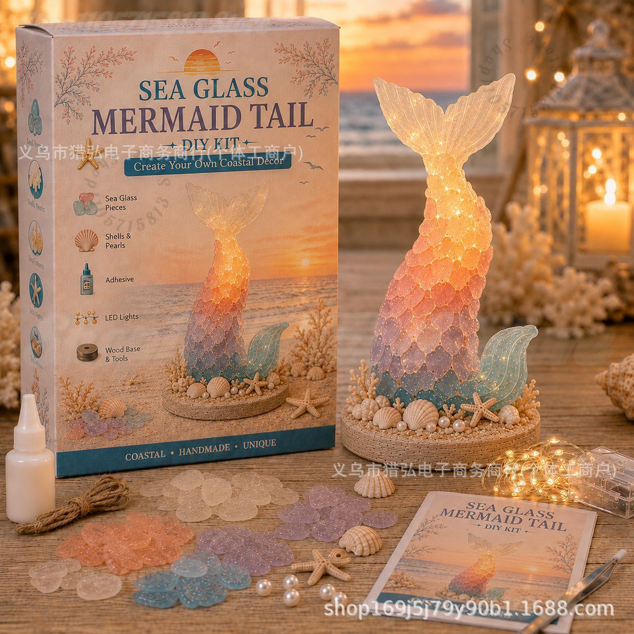 Art Craft Kits - Kendin Yap Deniz Camı Denizkızı Kuyruğu