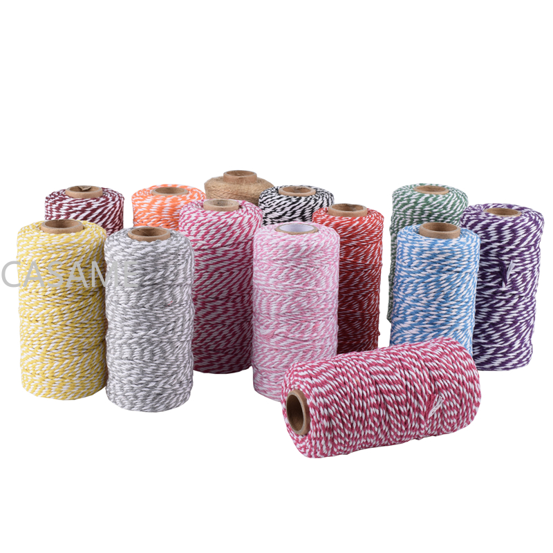 Macrame Cord Cotton - Çoklu Renkli Iplik Kordon El Yapımı