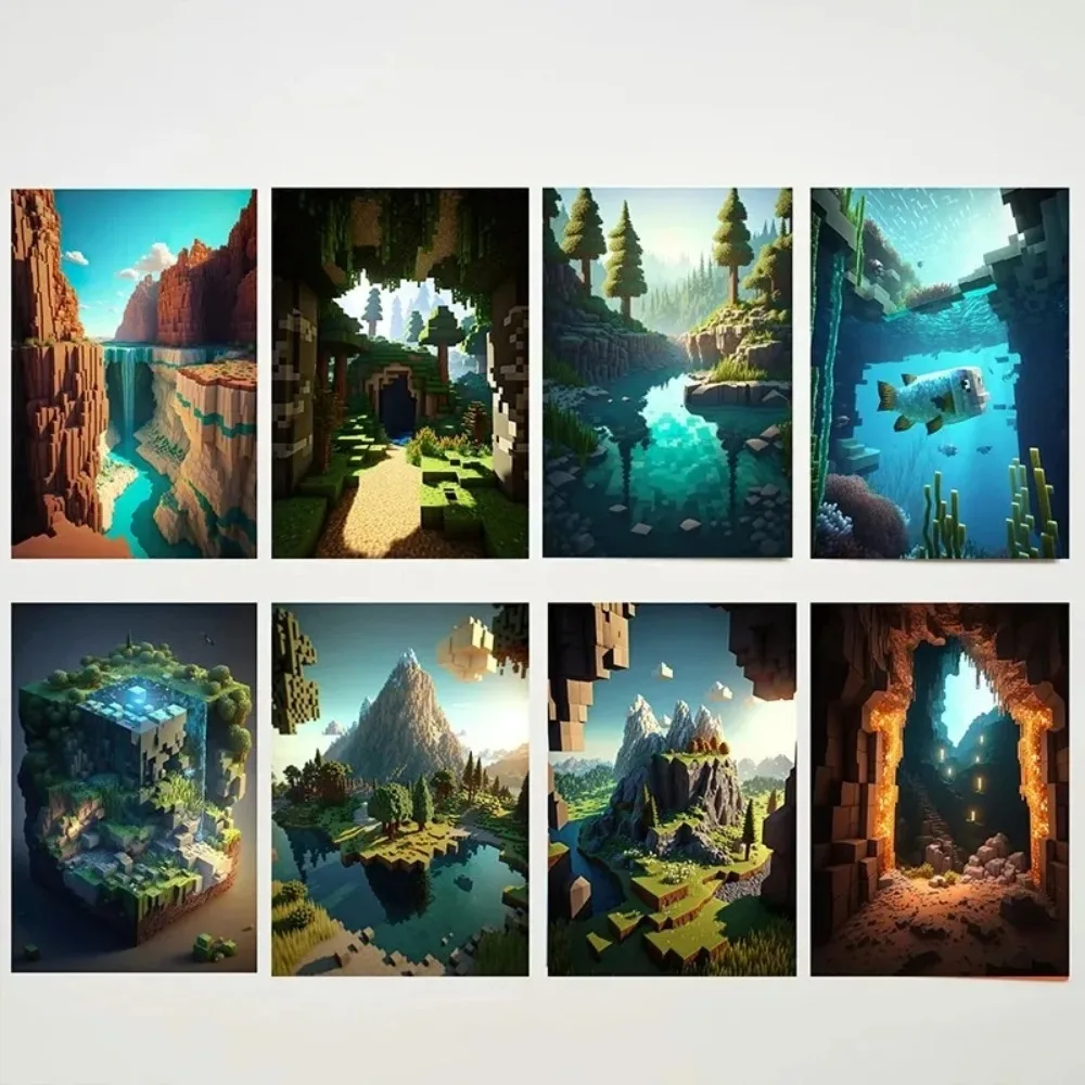 Art Craft Game - Maden Oyunu Piksel Zanaat Manzara Tablosu
