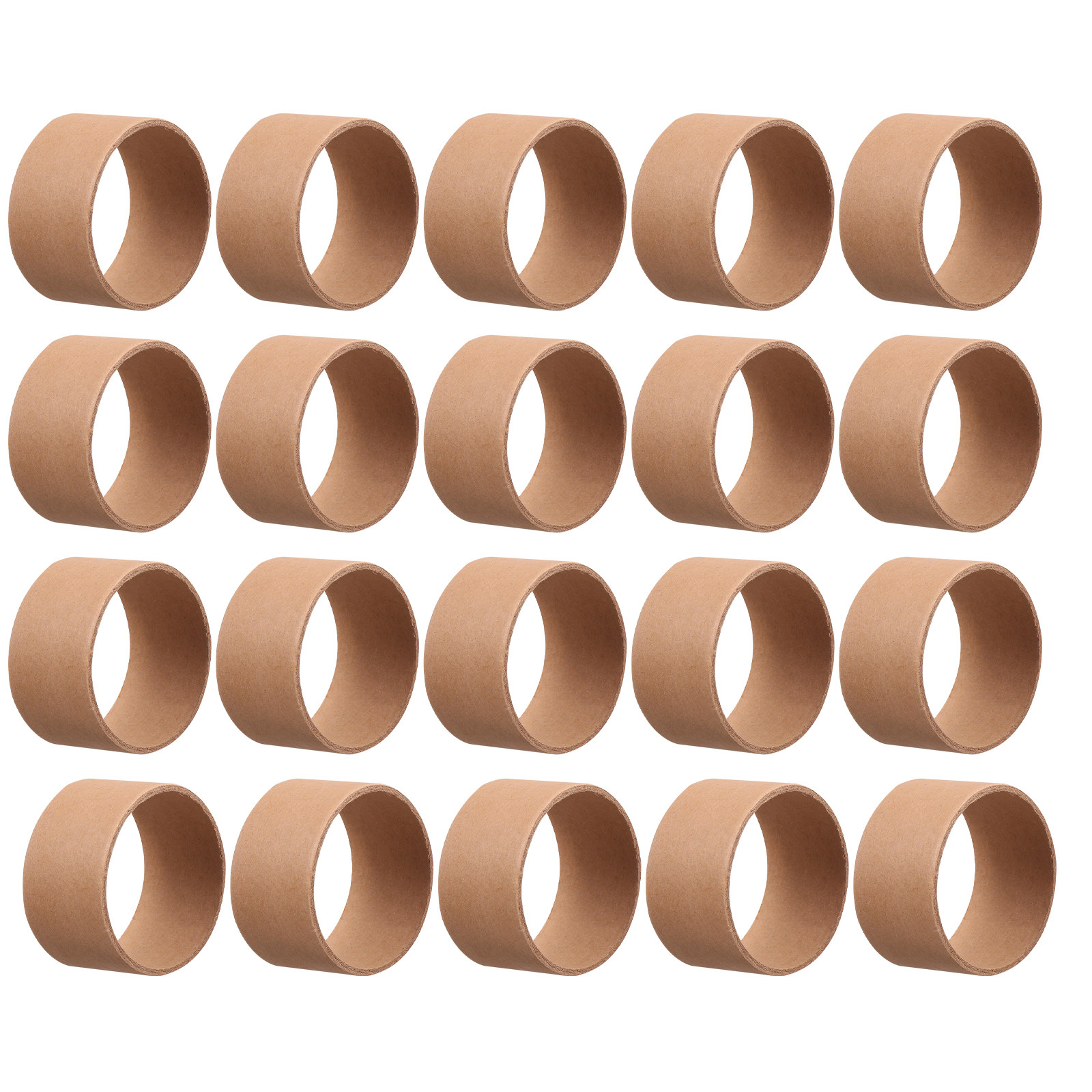 Art Craft Easy With Paper - 20 Adet Yuvarlak Kahverengi Kağıt Tüp,