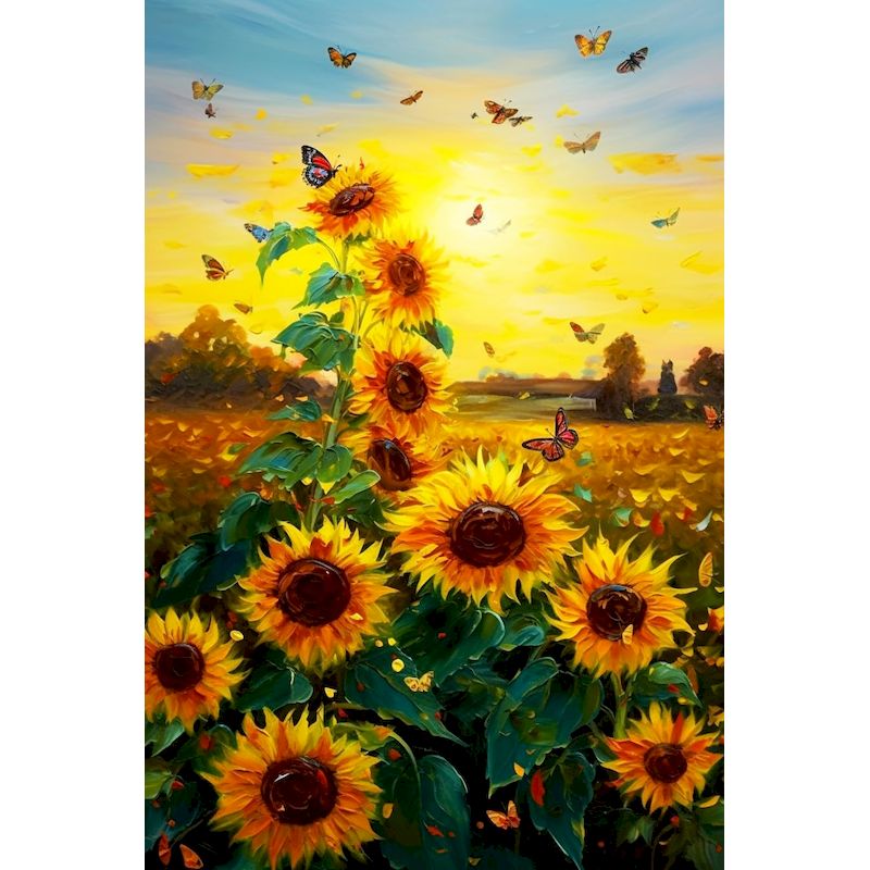 Art Craft Ideas With Paper - RUOPOTY Ayçiçeği Elmas Boyama Kendin Yap