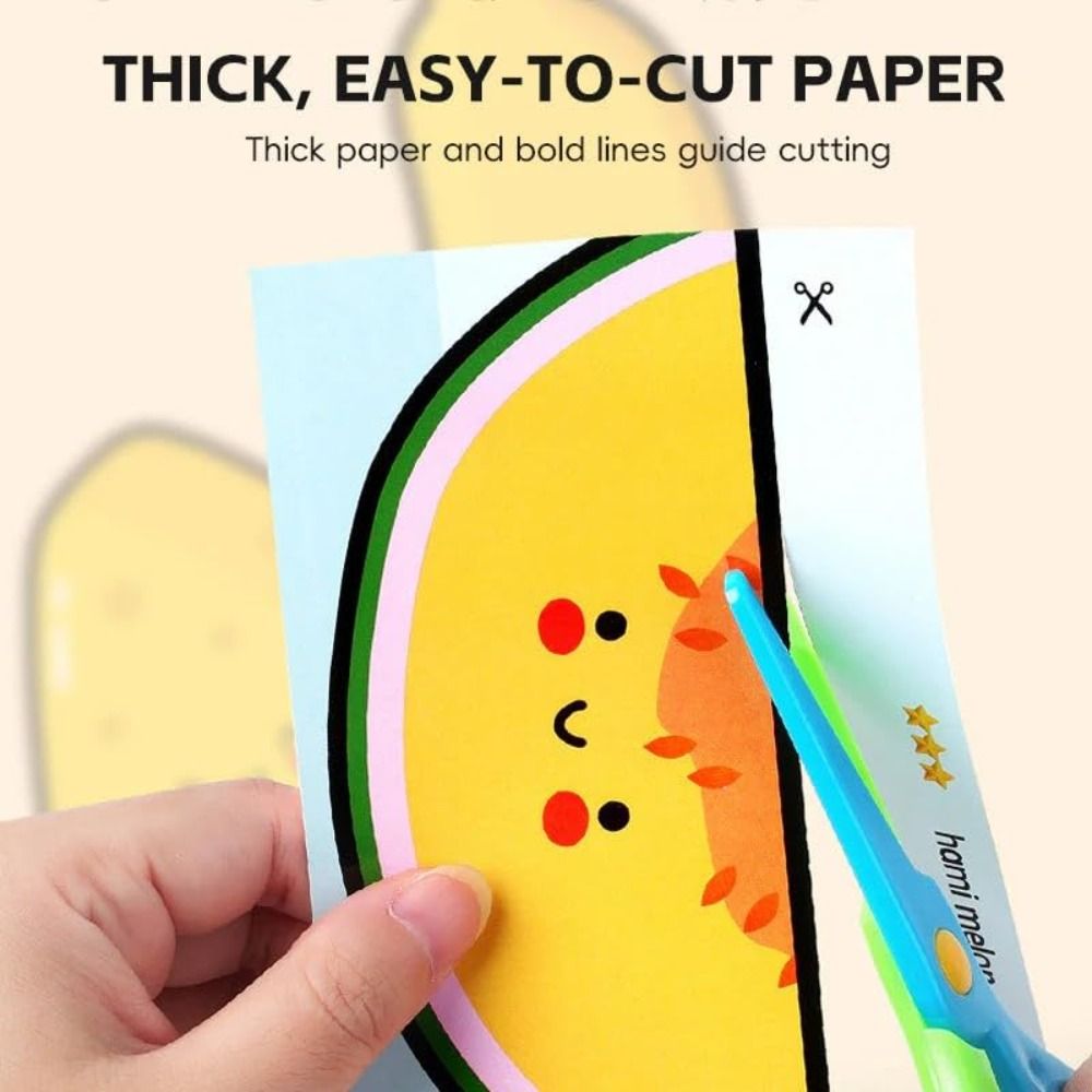 Art Craft For Preschoolers - Güvenli Çocuklar İçin Kağıt Kesim Kitleri,