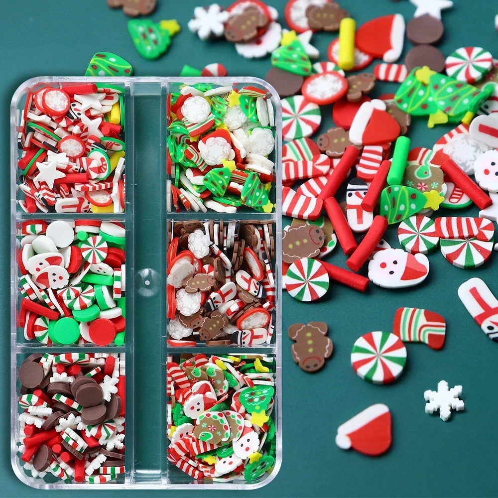 Art Craft Clay - Noel polimer kil dilimleri epoksi reçine