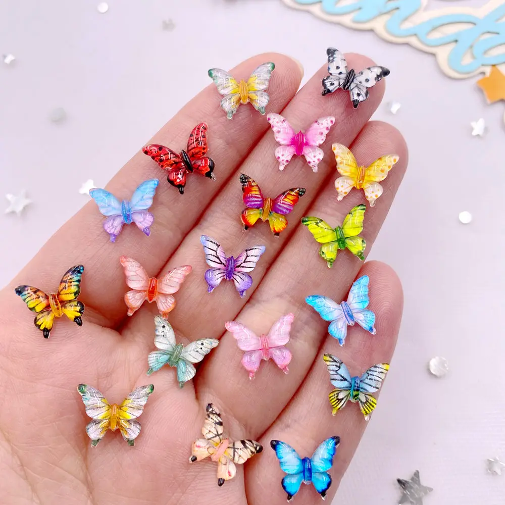 Art Craft Easter - 50 adet 10mm karışık reçine renkli
