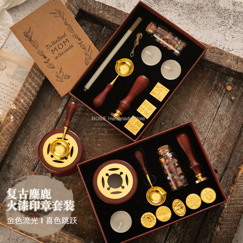 Batik Wax Kit - Mühür mumu damga Set lake damga