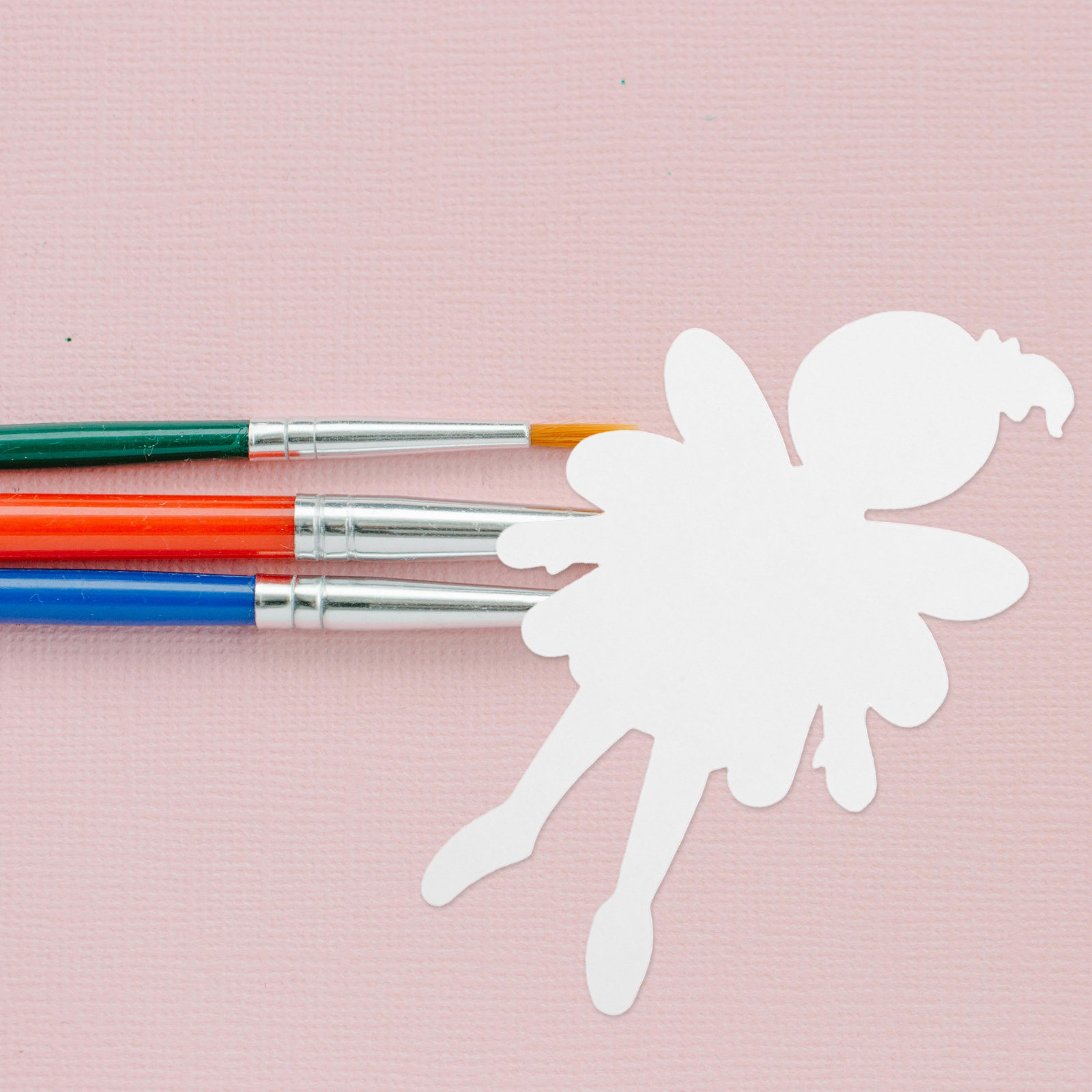 Art Craft For Preschoolers - 20 Adet Boyasız Kağıt Figür, Beyaz