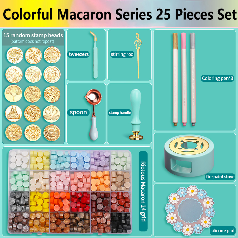 Mühür mumu damga seti kiti lak - Batik Wax Kit incelemesi ve fiyatı