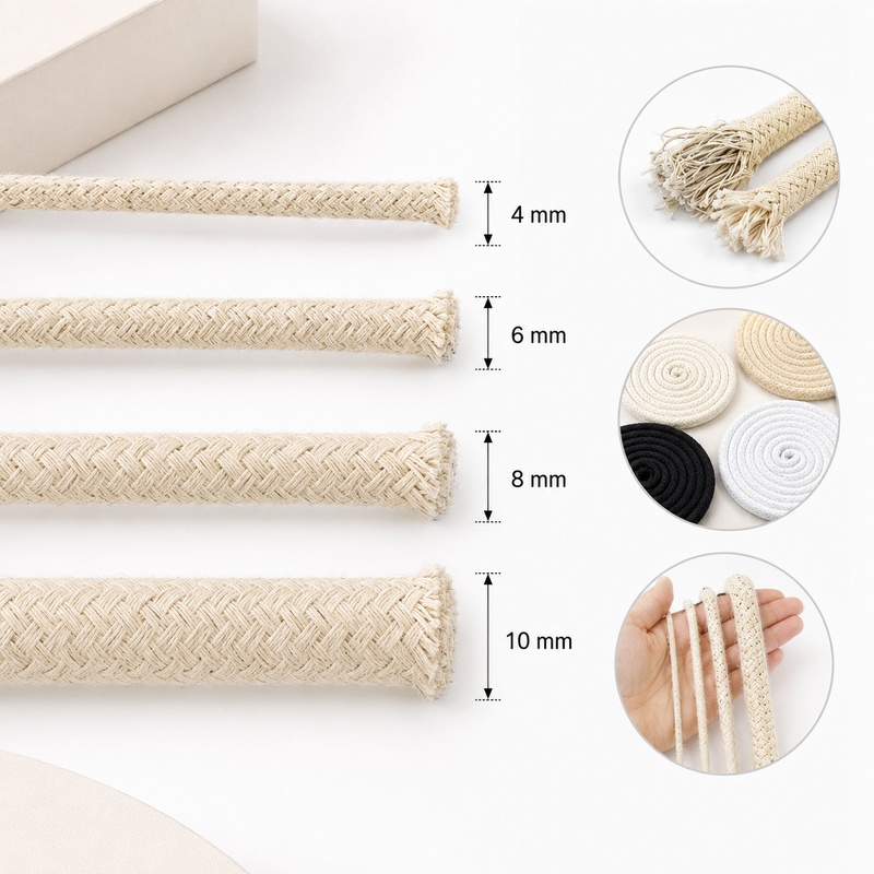 10/20M 4/6/8/10mm 16 Katlı Bük - Macrame Cord Cotton incelemesi ve fiyatı