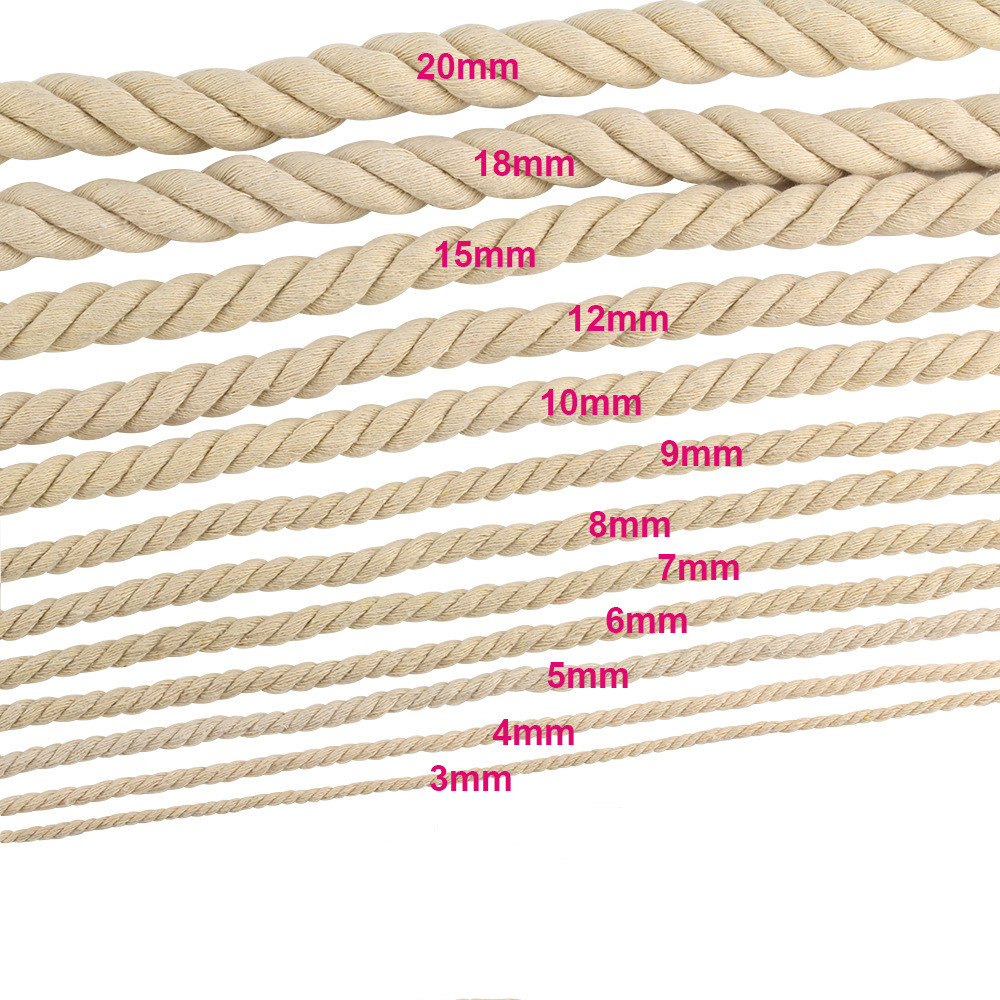 1-25M doğal pamuk bükme halat  - Macrame Cord Cotton incelemesi ve fiyatı