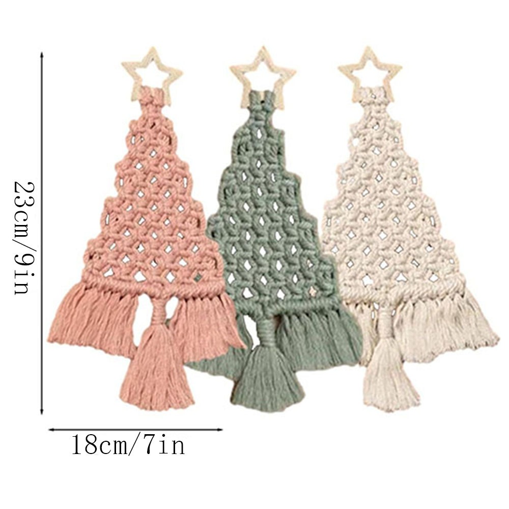 3 Parça Noel Ağacı DIY Makrome - Macrame Cord Cotton incelemesi ve fiyatı