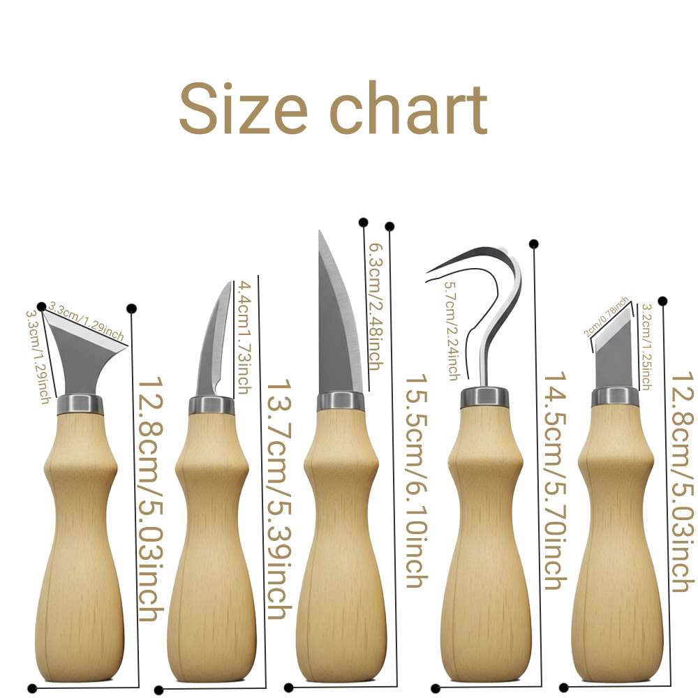 5 Parçalı Ahşap Oyma Aletleri  - Art Craft Tools incelemesi ve fiyatı