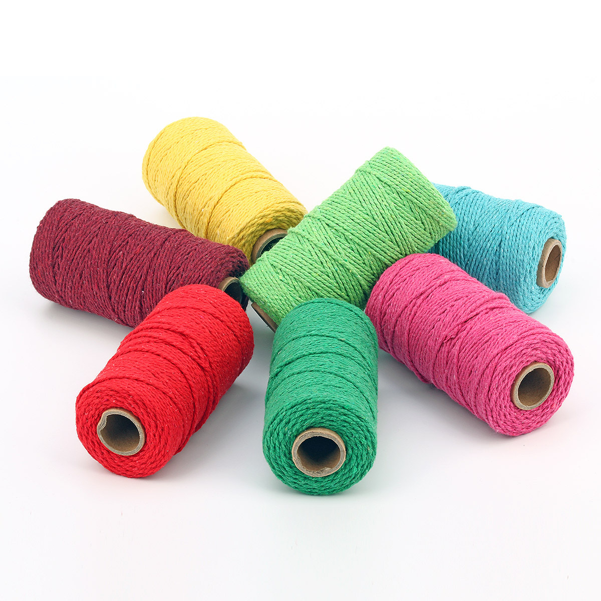 2mm Halat Bükülmüş Kordon 100  - Macrame Cord Cotton incelemesi ve fiyatı