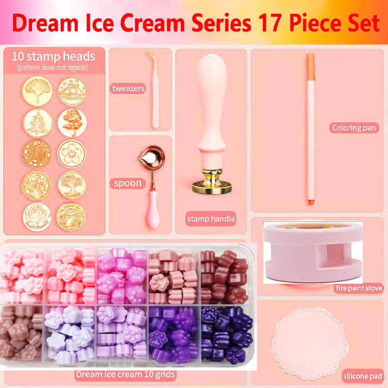 Yeni mühür mumu damga Set lake - Batik Wax Kit incelemesi ve fiyatı