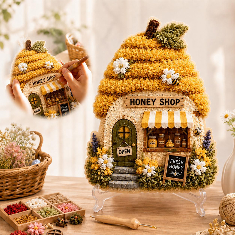 3D Mantar Ev Poke Art DIY Kiti - Art Craft Store incelemesi ve fiyatı