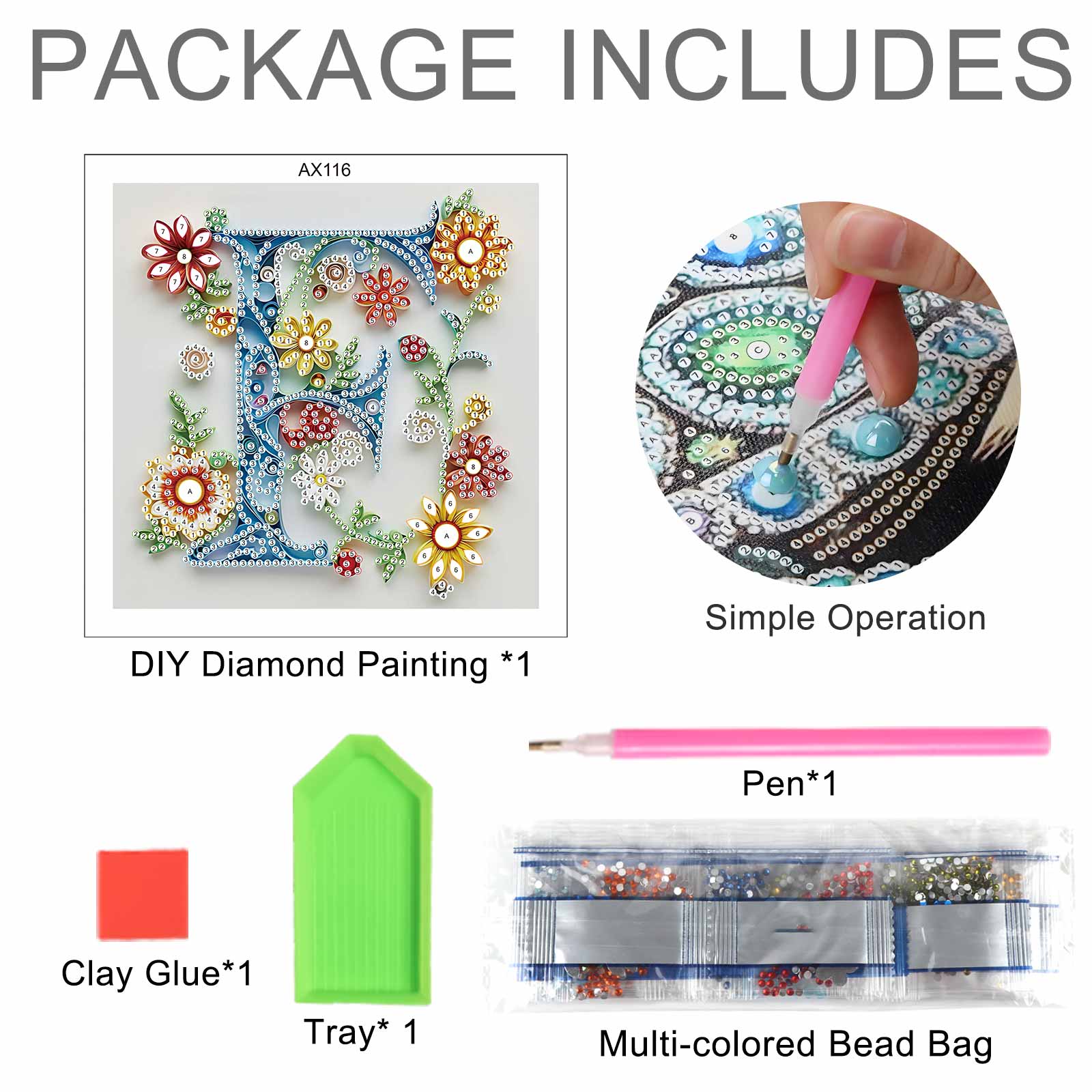Özel Şekilli Elmas Sanatı Boya - Art Craft Letter F incelemesi ve fiyatı