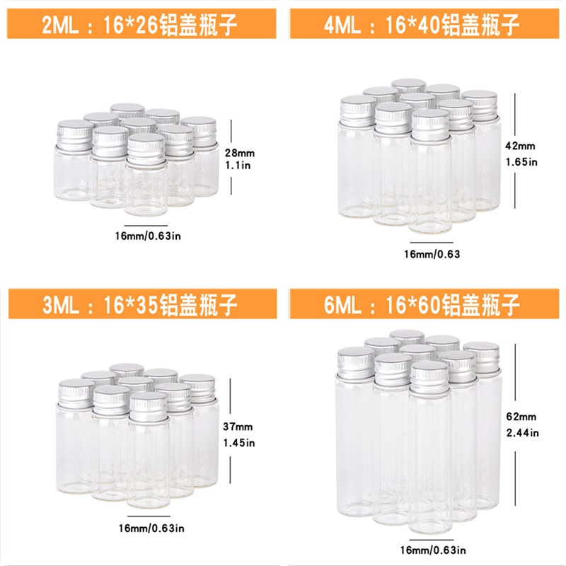 400 adet 2ml 4ml 6ml Cam Şişel - Art Craft Zoo incelemesi ve fiyatı
