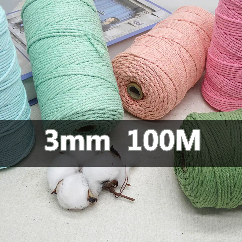 3mm 100 M Makrome Kordon Halat - Macrame Cord Cotton incelemesi ve fiyatı