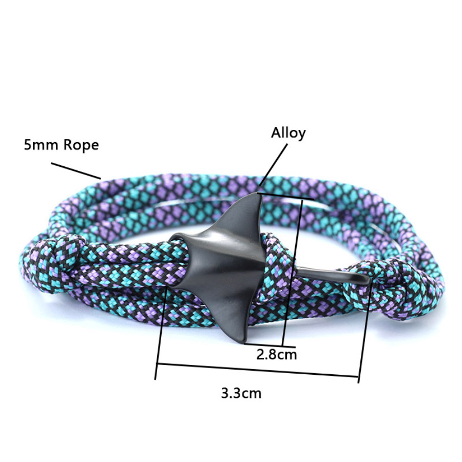 Şık Manta Bilezik Erkek Kadın  - Macrame Cord Cotton incelemesi ve fiyatı